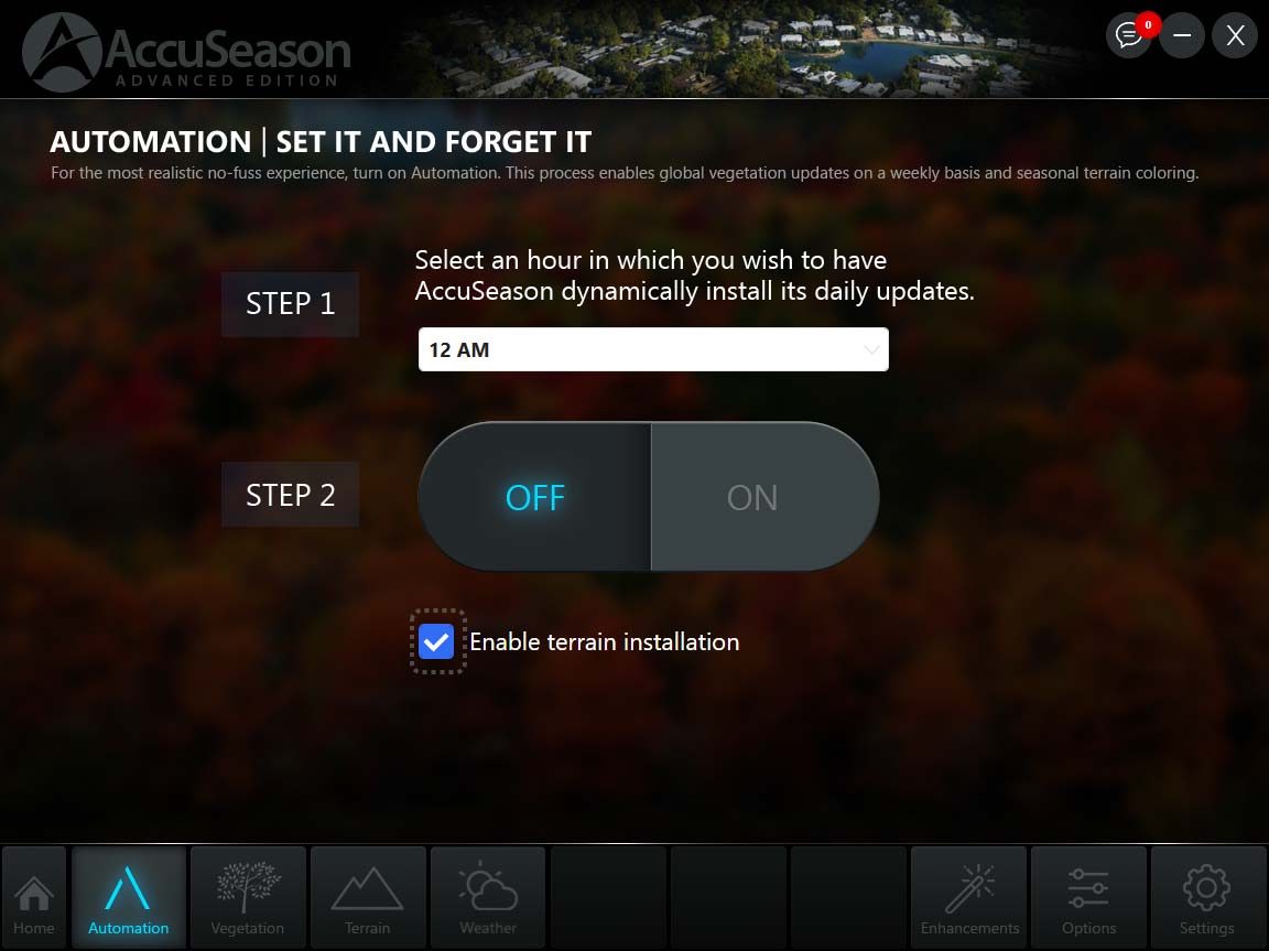 AccuSeason Set it and Forget it UI
