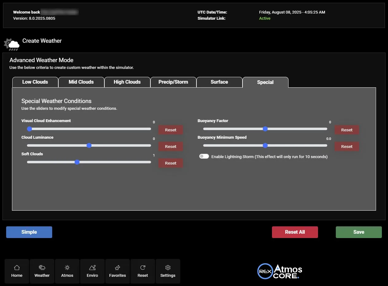 Atmos CORE powerful preset management panel