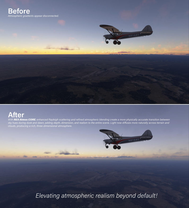 A deeper night sky and a more lifelike city ambiance, achieved through enhanced environmental variables.
