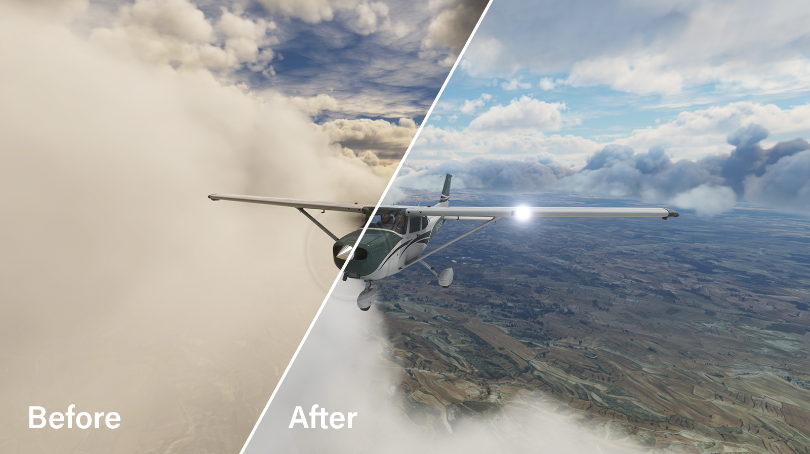 Changed sky color, added true rayleigh scattering, altered environment coloring, corrected cloud lighting and ozone.