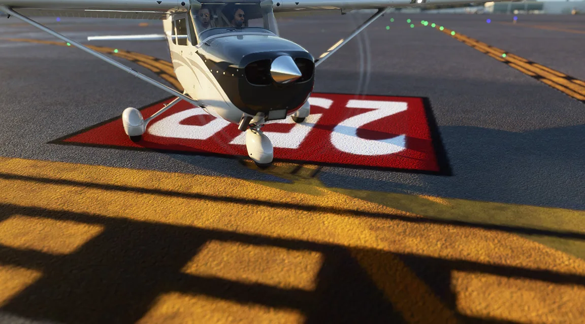 Crisp taxiway and runway markings with REX Real Global Airport Textures