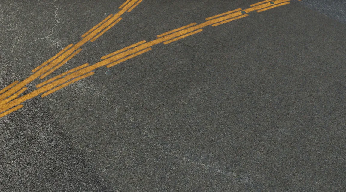 Detailed taxiway surface with REX Real Global Airport Textures